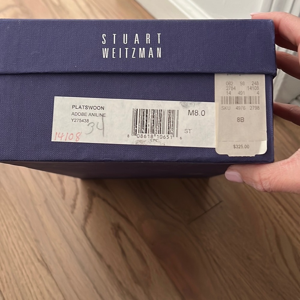 Stuart Weizmann high heel patent nude